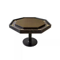 Handcrafted Solid Oak 8-Station Poker Table – Mocha