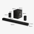 5.1.2Ch Dolby Atmos Soundbar with Subwoofer & 2 Surround Speakers – BT 5.4, HDMI eARC
