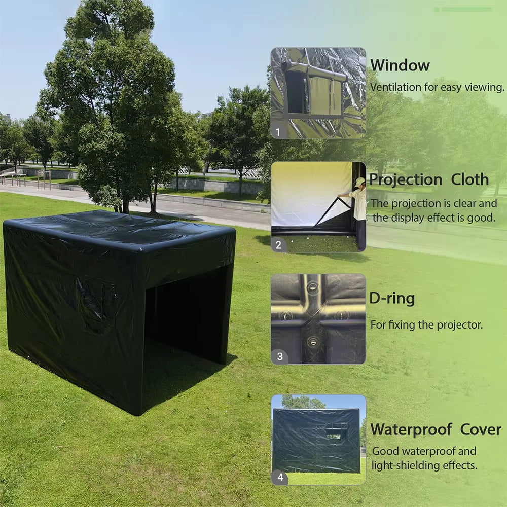 13 Ft Inflatable Golf Simulator Enclosure with Projection Screen – Indoor/Outdoor