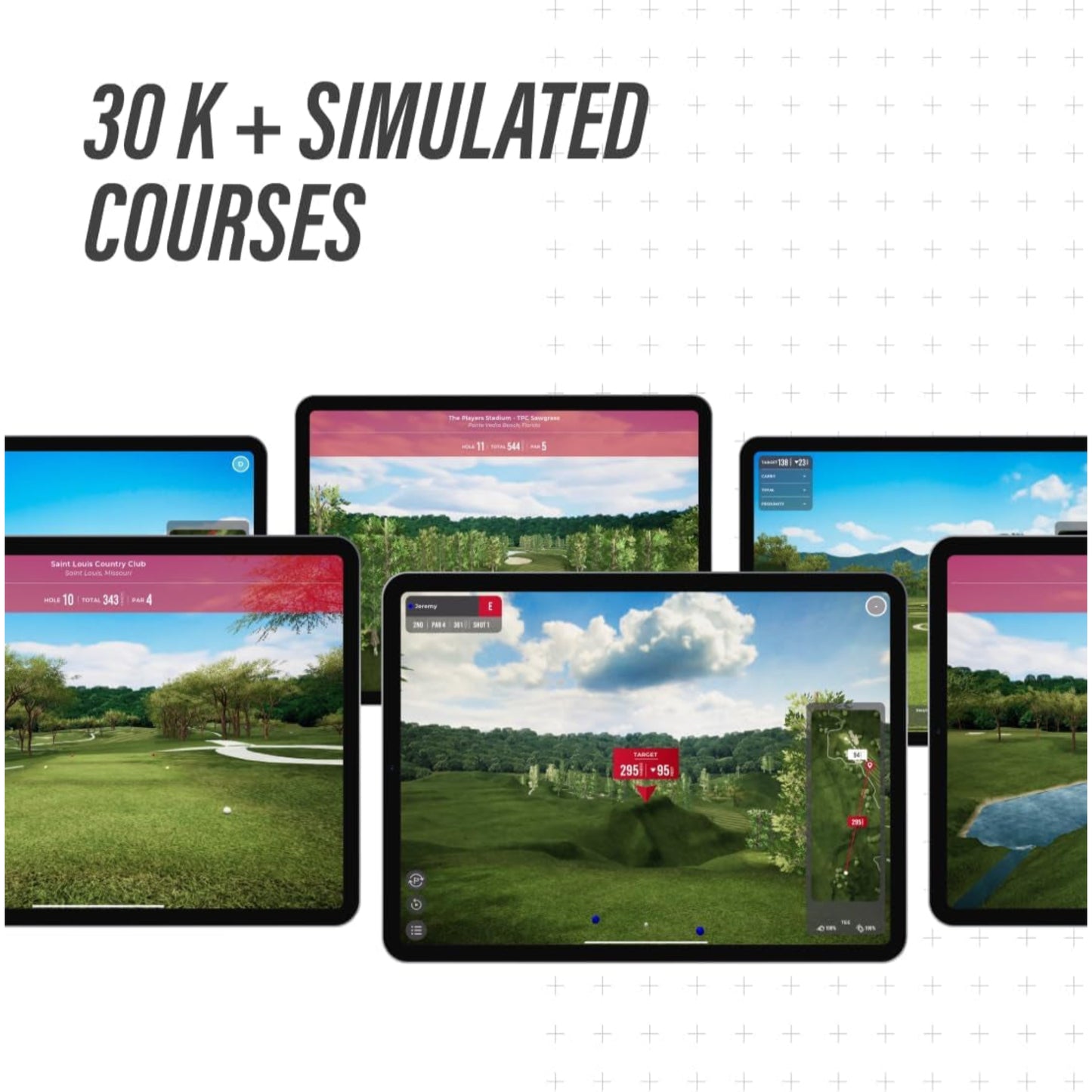 Mobile Golf Launch Monitor & Simulator – Grey