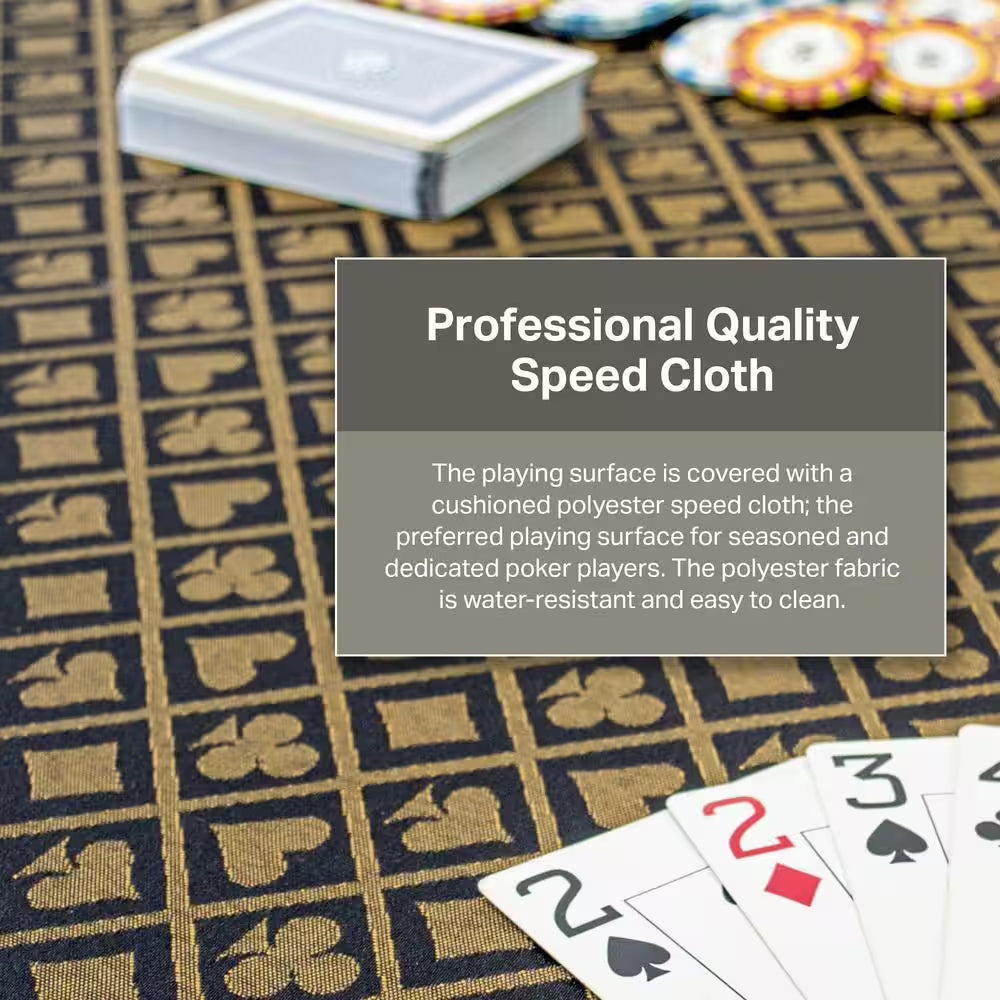 Handcrafted Solid Oak 8-Station Poker Table – Mocha
