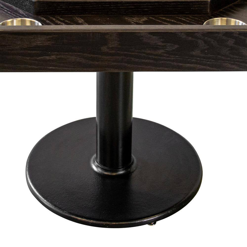 Handcrafted Solid Oak 8-Station Poker Table – Mocha