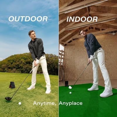 Pro Golf Launch Monitor & 3D Driving Range Simulator with Built-In Screen – No Subscription Fees