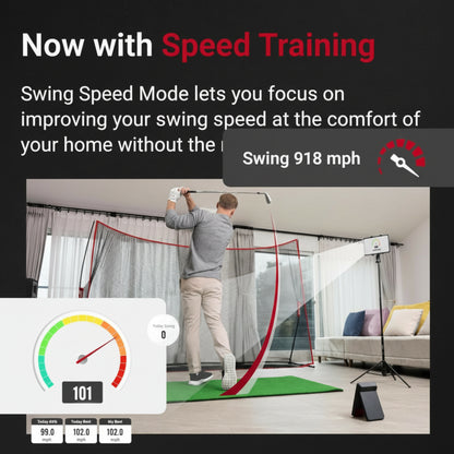 Pro Golf Launch Monitor & 3D Driving Range Simulator with Built-In Screen – No Subscription Fees